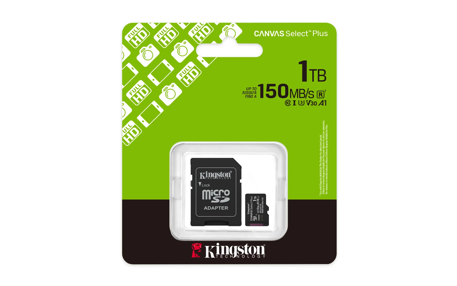 Kingston Technology 1TB microSDXC Canvas Select Plus Gen3 150MB/s A1 (Einschließlich SD Adapter) – Bild 5