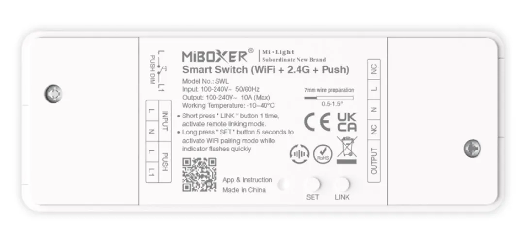 MiBoxer SWL LED Wifi Smart Switch WiFi + 2,4G + Push – Bild 2