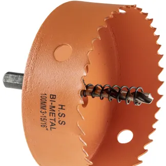 Lochsäge HSS Bi-Metall Ø100mm Sechskant Aufnahme, Schnitttiefe 38mm Lochsäge HSS Bi-Metall Ø100mm Sechskant Aufnahme, Schnitttiefe 38mm