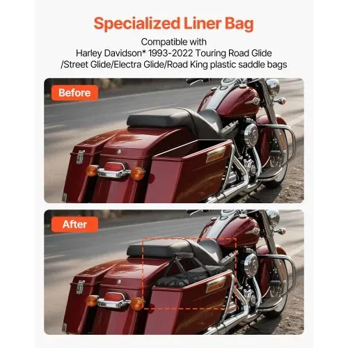 VEVOR Motorradtasche Satteltasche Innentasche 18 L Aufbewahrungstasche für Reisegepäck, kompatibel mit Harley Davidson 1993–2022 Touring Road/Street Glide/Electra Glide/Road King Satteltasche VEVOR Motorradtasche Satteltasche Innentasche 18 L Aufbewahrungstasche für Reisegepäck, kompatibel mit Harley Davidson 1993–2022 Touring Road/Street Glide/Electra Glide/Road King Satteltasche