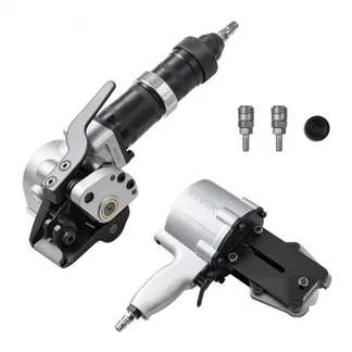 VEVOR Pneumatische Umreifungsmaschine, 8500 N Spannkraft, Metall-Umreifungswerkzeug, Spanner & Schneide-/Versiegelungsgerät für 32 mm breite Metallbänder, Spaltballenpresse für Verpackungen VEVOR Pneumatische Umreifungsmaschine, 8500 N Spannkraft, Metall-Umreifungswerkzeug, Spanner & Schneide-/Versiegelungsgerät für 32 mm breite Metallbänder, Spaltballenpresse für Verpackungen