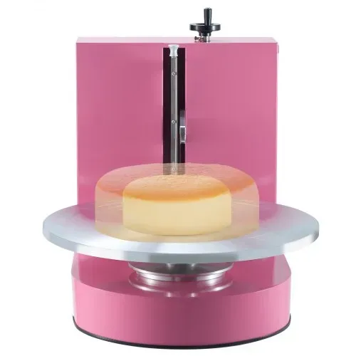 VEVOR einstellbare Tortencremestreichmaschine elektrische Tortendekorationsmaschine zum Verteilen von Kuchencreme, zum Bestreichen und Schmieren von Kuchenglasuren, für 10,16 bis 40,64 cm Kuchen Rosa – Bild 10