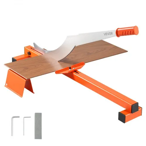 VEVOR Vinylschneider 304,8 mm, Laminatschneider 10 mm Schnittstärke, mit Schnittwinkelanschlag, Gummigriff, Abziehstein, D2-Stahlklinge zum Schneiden von Laminat, Vinyl, Heimwerkerbedarf VEVOR Vinylschneider 304,8 mm, Laminatschneider 10 mm Schnittstärke, mit Schnittwinkelanschlag, Gummigriff, Abziehstein, D2-Stahlklinge zum Schneiden von Laminat, Vinyl, Heimwerkerbedarf