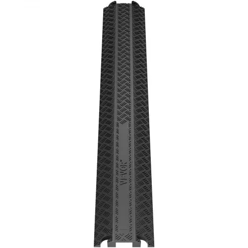 VEVOR 3er-Set 1-Kanal-Kabelschutzrampe Kabelbrücke TPR Schlauchbrücke 100 x 13 x 2 cm Überfahrschutz 907 kg (pro Achse) Tragfähigkeit Kabel Rampe Anti-Rutsch-Design Ideal für Parkplätze – Bild 10
