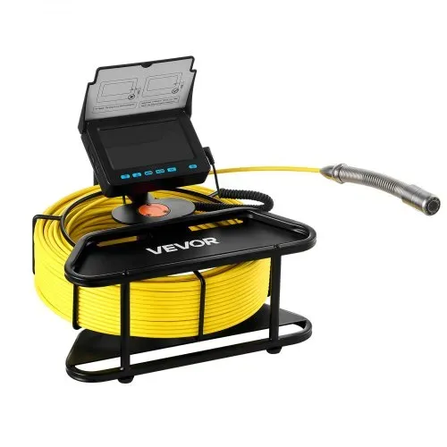VEVOR Kanalkamera, 50 m, selbstnivellierende Rohrkamera mit 4,3-Zoll-HD-Bildschirm, IP68 wasserdicht, mit Beleuchtung (12 LEDs & 16-GB-Speicherkarte) für Abwasserleitungen & -rohre – Bild 8