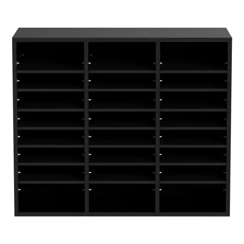 VEVOR Briefablage Schreibtisch Organizer 997 x 305 x 680 mm, 2,3–5,6 cm Einstellbar A4 Stapelbar Quer, Papierablage, Aufbewahrung Schreibtisch Ablagesystem Organisation, Ablage (Schwarz, 3 x 8 Fächer) – Bild 10