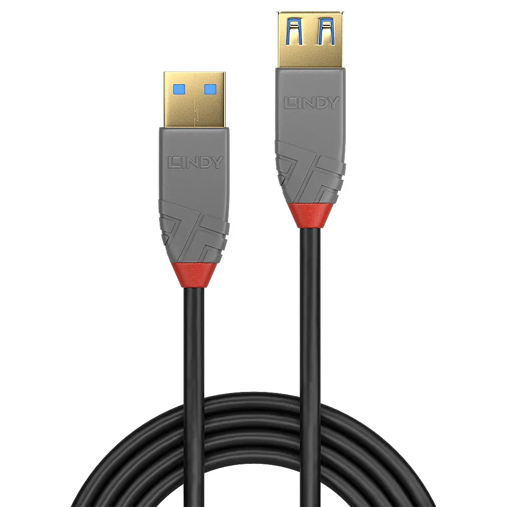 Lindy 36763 USB Kabel USB 3.2 Gen 1 (3.1 Gen 1) 3 m USB A 5 Gbit/s Schwarz – Bild 2