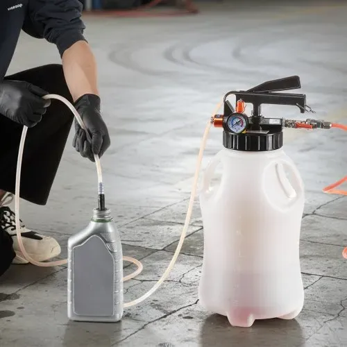 VEVOR Getriebeölpumpe 8 L, Pneumatische Transferpumpe mit 15 ATF-Adaptern, Getriebeöl-Einfüllgerät mit HDPE-Tank, Ölabsaugpumpe, Öleinfüllgerät, Ölfüller, Pumpenwerkzeug für Autos & Boote – Bild 7