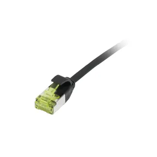 Patchkabel RJ45, CAT6A 500Mhz, 0.15m, schwarz, U/FTP, slimline rund d=3,8mm, TPE/LSZH(Superflex), AWG32, mit CAT7 Rohkabel, Synergy 21 Patchkabel RJ45, CAT6A 500Mhz, 0.15m, schwarz, U/FTP, slimline rund d=3,8mm, TPE/LSZH(Superflex), AWG32, mit CAT7 Rohkabel, Synergy 21