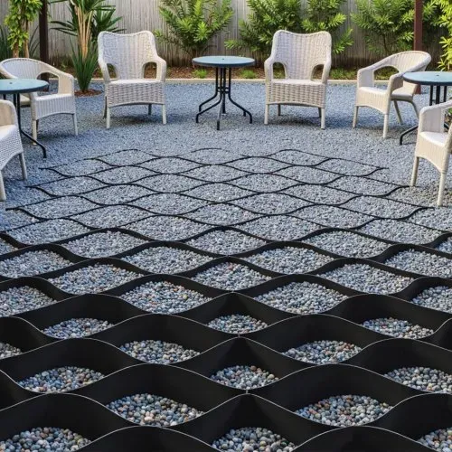 VEVOR Kiesgitter, 50 mm Tiefe, Rasengitter 8200x1200 mm, Kieswabe, Wabengitter HDPE, durchlässige Geogitter zur Einfahrtsstabilisierung, für Garten, Terrasse, Gehweg, Wohnmobilparkplätze – Bild 7