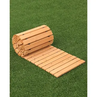 VEVOR Rollweg Gartenweg 368×43 cm, Ausrollbarer Holzweg, ausrollbarer Außenweg aus Zedernholz mit Drahtseilverbindung, Holztritt, Gartentritt, dekorative Trittplatten im Garten, Hinterhof, Terrasse VEVOR Rollweg Gartenweg 368×43 cm, Ausrollbarer Holzweg, ausrollbarer Außenweg aus Zedernholz mit Drahtseilverbindung, Holztritt, Gartentritt, dekorative Trittplatten im Garten, Hinterhof, Terrasse