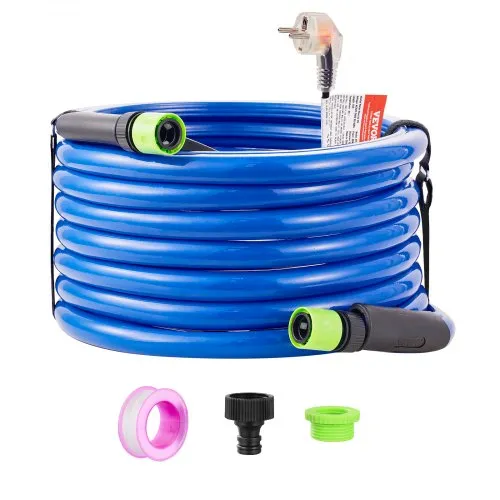 VEVOR 30ft beheizter Wasserschlauch für Wohnmobil, beheizter Trinkwasserschlauch mit Frostschutz bis -45°F, automatisch selbstregulierend, 5/8″ ID mit Schnellanschluss-Set, blei- und BPA-frei VEVOR 30ft beheizter Wasserschlauch für Wohnmobil, beheizter Trinkwasserschlauch mit Frostschutz bis -45°F, automatisch selbstregulierend, 5/8″ ID mit Schnellanschluss-Set, blei- und BPA-frei
