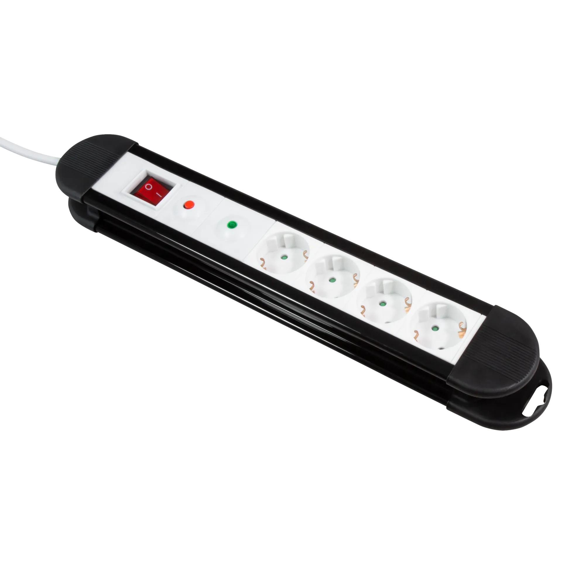 Steckdosenleiste McPower “KL-04“ 4-fach, Überspannungsschutz, 1,4m Zuleitung Steckdosenleiste McPower “KL-04“ 4-fach, Überspannungsschutz, 1,4m Zuleitung
