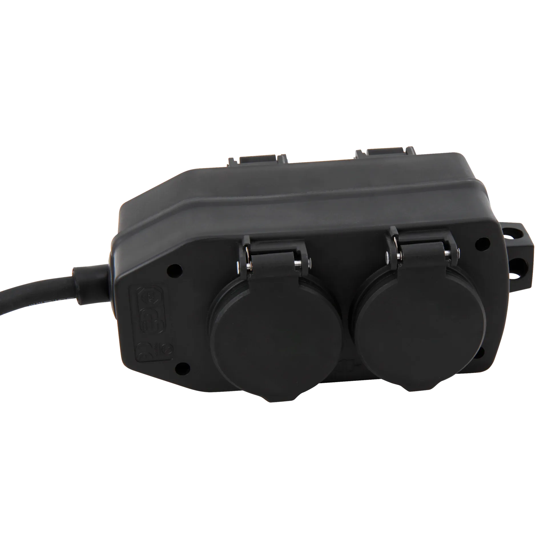 Steckdosenblock McPower für Außen, 4-fach, IP44, mit Aufhänger, 3m Zuleitung – Bild 2