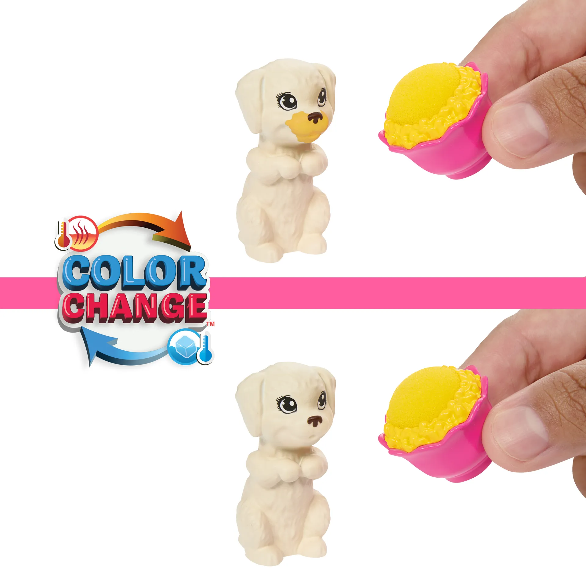 Barbie Barbie-Puppe und Welpen-Pyjama-Party-Spielset mit 2 Spielzeughunden und mehr als 10 Zubehörteilen, Farbwechsel – Bild 3