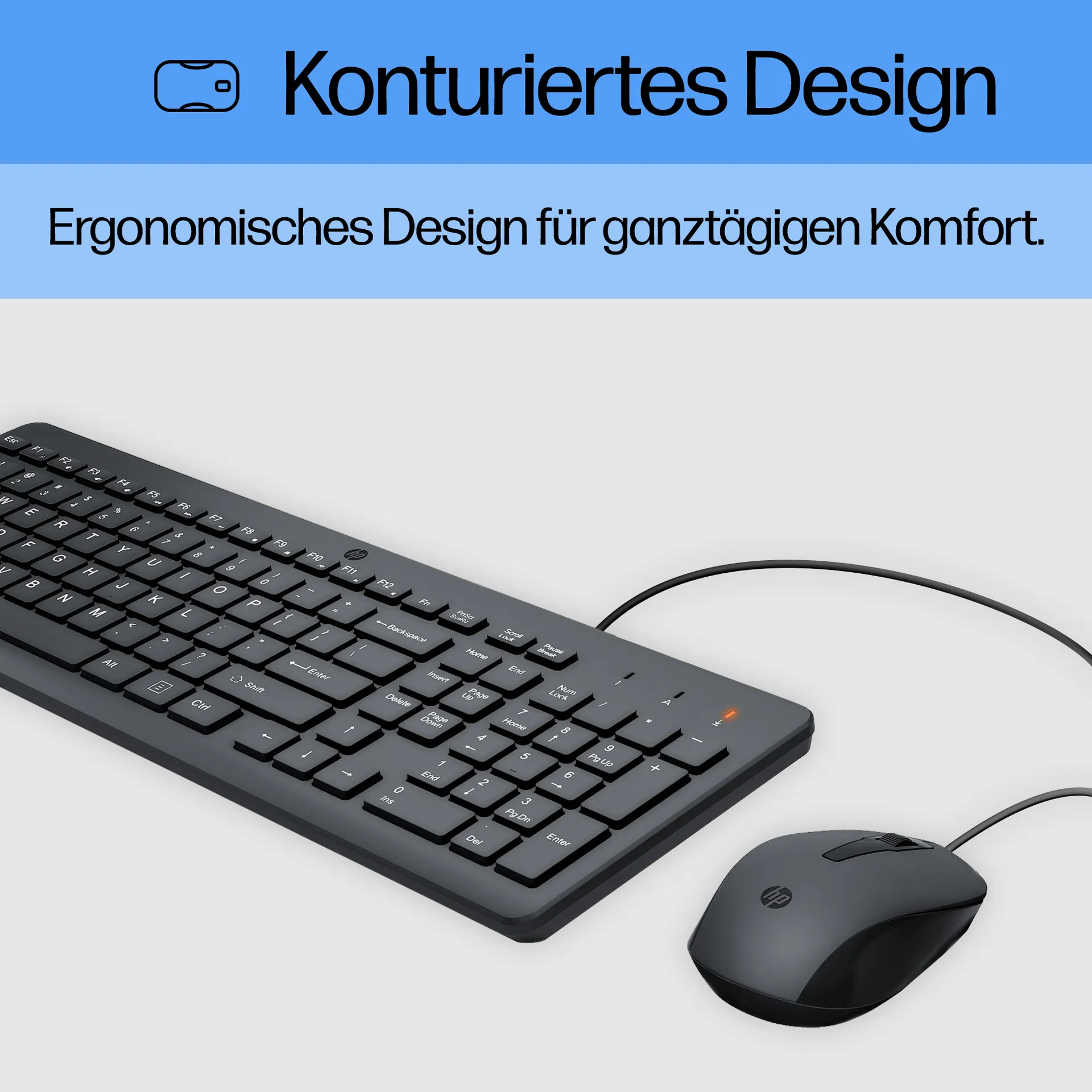 HP 150 Maus und Tastatur (kabelgebunden) – Bild 5