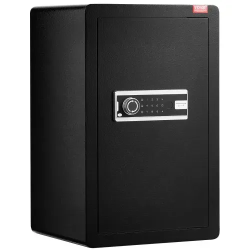VEVOR Safe Tresor mit feuerfester Geldtasche, Einzeltür-Safe 99 L, 2 Trennwände, digitaler Möbeltresor mit Schlüssel und Code, Wertsachenbox für Geld, Schmuck und Medikamente, Geldtresor Schwarz – Bild 9