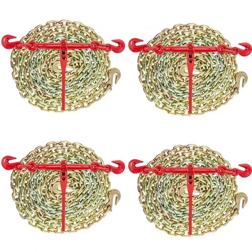 VEVOR Kette und Binder Kit 3/8in-1/2in, Ratsche Last Bindemittel 9215lbs Arbeitsstärke, Ratsche Bindemittel und Ketten, 3/8in x 10ft Ketten mit G70 Haken, für LKW, Tie Down, Schleppen, Abschleppen VEVOR Kette und Binder Kit 3/8in-1/2in, Ratsche Last Bindemittel 9215lbs Arbeitsstärke, Ratsche Bindemittel und Ketten, 3/8in x 10ft Ketten mit G70 Haken, für LKW, Tie Down, Schleppen, Abschleppen