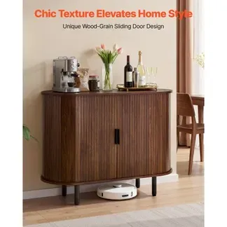 VEVOR Sideboard Küchenschrank mit 2 Schiebetüren, Buffetschrank im mittelalterlichen Stil für Wohnzimmer Eingangsbereich, Aufbewahrungsschrank 100 x 40 x 75 cm Walnuss Küchenbuffet Buffetschrank VEVOR Sideboard Küchenschrank mit 2 Schiebetüren, Buffetschrank im mittelalterlichen Stil für Wohnzimmer Eingangsbereich, Aufbewahrungsschrank 100 x 40 x 75 cm Walnuss Küchenbuffet Buffetschrank