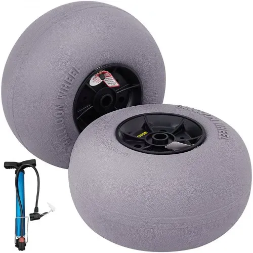 VEVOR 33 cm Ballonräder Reifen, TPU Strandräder Ersatz-Ballon-Sandreifen 55 kg Tragfähigkeit 2-3 PSI Niederdruck, für Kajakwagen Kanuwagen Strandwagen Gartenwagen Angelwagen – 2 Stück VEVOR 33 cm Ballonräder Reifen, TPU Strandräder Ersatz-Ballon-Sandreifen 55 kg Tragfähigkeit 2-3 PSI Niederdruck, für Kajakwagen Kanuwagen Strandwagen Gartenwagen Angelwagen – 2 Stück