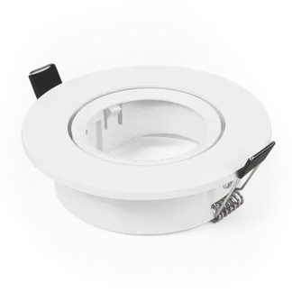 Einbaurahmen McShine “DL-475“ rund, Ø90mm, schwenkbar, weiß Einbaurahmen McShine “DL-475“ rund, Ø90mm, schwenkbar, weiß