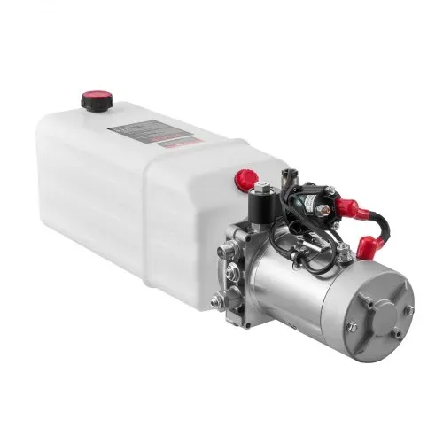 VEVOR 8 Qt Hydraulikaggregat einfachwirkende Kippanhängerpumpe, maximaler Öffnungsdruck 22 MPa und Fördermenge 3,4 L/min, 12 V DC Hydraulikpumpe mit Metallbehälter für Kippanhänger Weiß – Bild 10