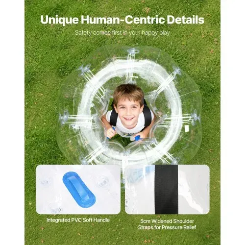 VEVOR aufblasbare Bumper-Bälle im 2er-Pack, 1,2 m Körper-Sumo-Zorb-Bälle für Teenager und Erwachsene, 0,8 mm dicke PVC-Menschenhamster-Blasenbälle für Team-Gaming-Spiele im Freien, Bumper-Bopper-Spiel – Bild 3