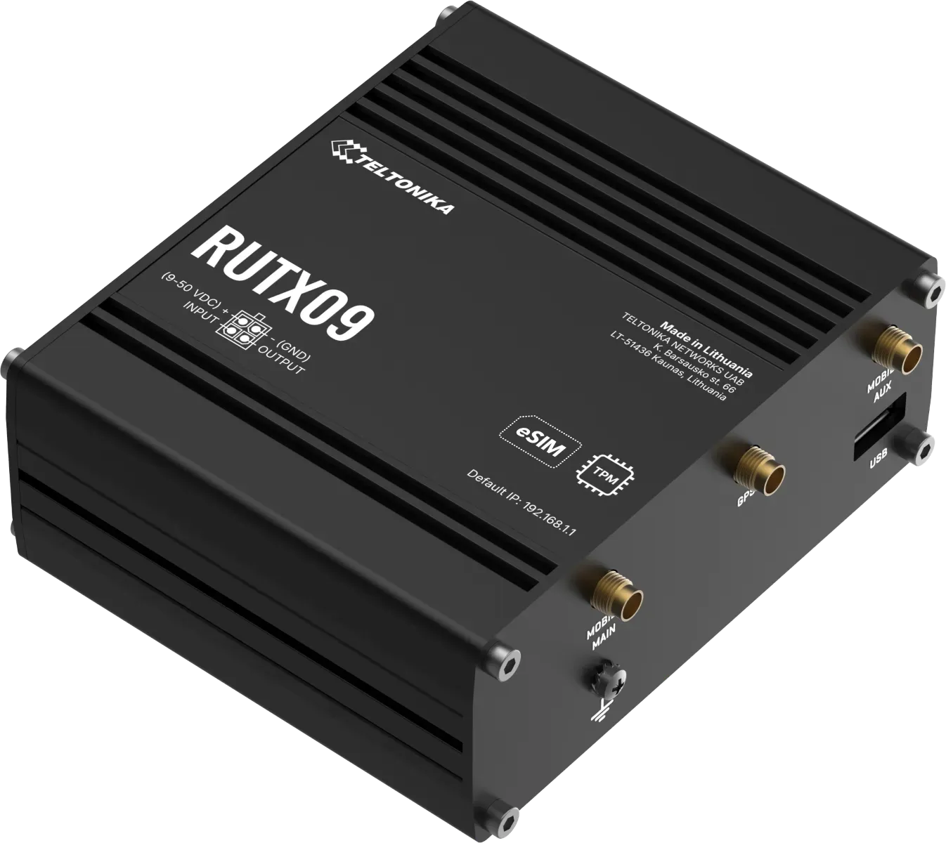 Teltonika · Router · RUTX09 · Industrial LTE Modem Router Cat6 "ONLY LAN" 300Mbps Down/42Mbps UP – Bild 2