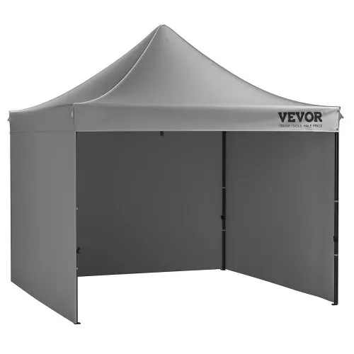 VEVOR Pavillon 304,8x304,8x320cm Gartenzelt 500D PU-Silber-Gewebe Faltpavillon höhenverstellbar inkl. Aufbewahrungstasche Partyzelt 6-8 Personen Pop up Zelt Faltzelt Gartenpavillon für Campingausflug – Bild 10
