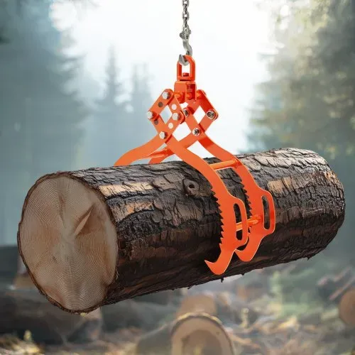 VEVOR Forstzange 812-914 mm, Hebezange mit 4 Krallen, drehbare Holzzange aus Stahl, Schleppzange Tragfähigkeit 1500 kg, gezahntes Klauendesign, Holzgreifer, Packzange, Hakenzange für LKWs, Karren – Bild 7