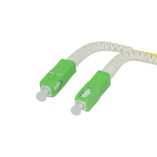 LWL-1-Faser-Patchk. 15mtr.SC(APC)-SC(APC), 9/125u, OS2, G657A2, AD=2mm, flexible Knickschutztülle, LWL-1-Faser-Patchk. 15mtr.SC(APC)-SC(APC), 9/125u, OS2, G657A2, AD=2mm, flexible Knickschutztülle,