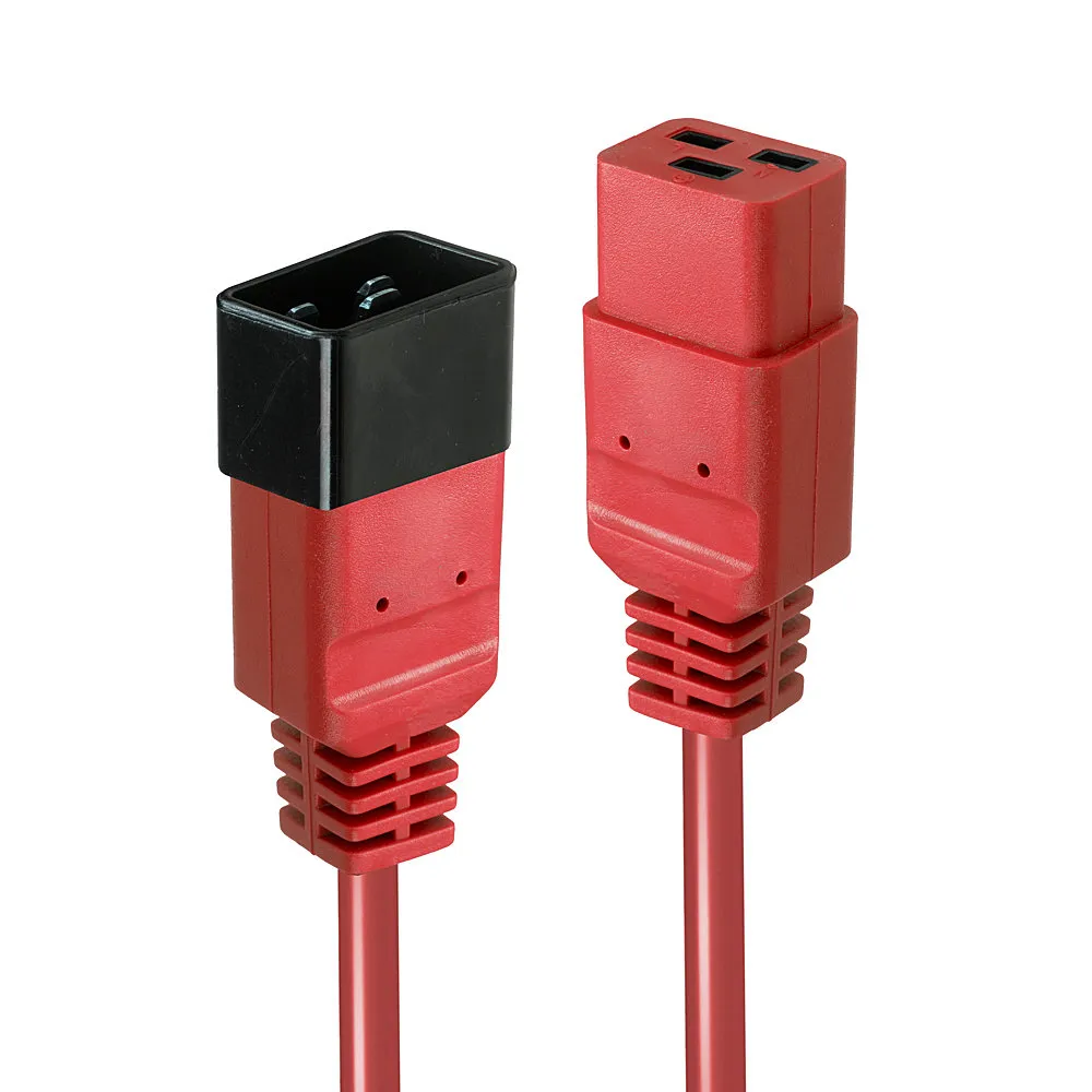 Lindy 30125 Stromkabel Schwarz, Rot 3 m C20-Koppler C19-Koppler Lindy 30125 Stromkabel Schwarz, Rot 3 m C20-Koppler C19-Koppler