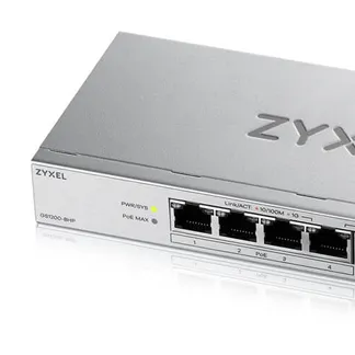 Zyxel GS1200-8HPV3 Managed L2 Gigabit Ethernet (10/100/1000) Power over Ethernet (PoE) Desktop Grau Zyxel GS1200-8HPV3 Managed L2 Gigabit Ethernet (10/100/1000) Power over Ethernet (PoE) Desktop Grau