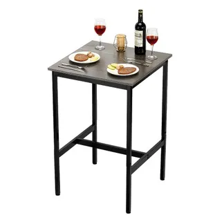 VEVOR Bartisch Bistrotisch Kneipentisch mit Metallrahmen, kleiner Küchentisch Esstisch (610 x 610 x 914 mm), Ausstellungstisch für Wohnzimmerpartys Pubs Esszimmer Cafés, rustikales Braun & Schwarz VEVOR Bartisch Bistrotisch Kneipentisch mit Metallrahmen, kleiner Küchentisch Esstisch (610 x 610 x 914 mm), Ausstellungstisch für Wohnzimmerpartys Pubs Esszimmer Cafés, rustikales Braun & Schwarz