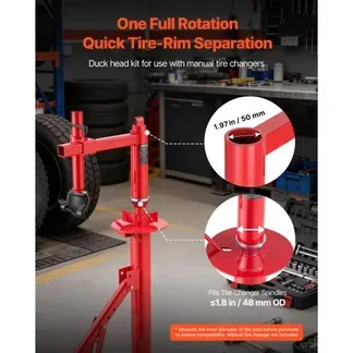 VEVOR Reifenmontiergerät Entenkopf-Adapter-Kit Manueller Reifenwechsler aus Stahl Passend für 16-21 Zoll Reifen, Radmontagehilfe für Outdoor & Mobile Autoreparaturen von Universalen Fahrzeugtypen VEVOR Reifenmontiergerät Entenkopf-Adapter-Kit Manueller Reifenwechsler aus Stahl Passend für 16-21 Zoll Reifen, Radmontagehilfe für Outdoor & Mobile Autoreparaturen von Universalen Fahrzeugtypen