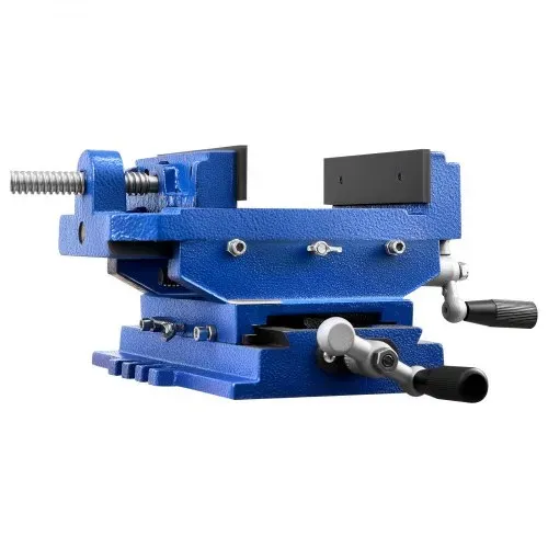 VEVOR Maschinenschraubstock, 15,24 cm Backenbreite, 2-Wege-XY-Achsen-Kreuzschraubstock, 14,478 cm Backenöffnung, Werkbank-Schraubstockklemme, für Holzbearbeitungs-Bohr-CNC-Fräsmaschine – Bild 10