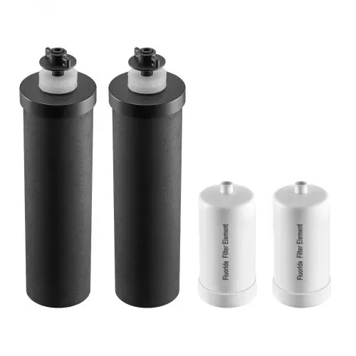VEVOR Wasserfilter-Ersatz Reinigungselemente Ersatzfilter, Schwerkraft-Wasserfiltersystem-Ersatz, kompatibel mit den meisten Marken, 4er-Pack (2 Aktivkohlefilter + 2 Entfluorierungsfilter) – Bild 10