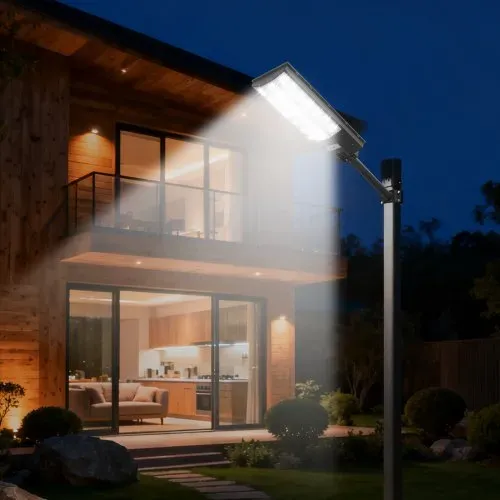 VEVOR Solar Straßenlaterne 450000LM, Straßenlampe 8000W, Solarleuchte mit Dämmerungssensor, LED-Flutlicht mit Bewegungsmelder, IP67 wasserdichte Außenbeleuchtung, für Einfahrt & Hof, 3er-Pack – Bild 7