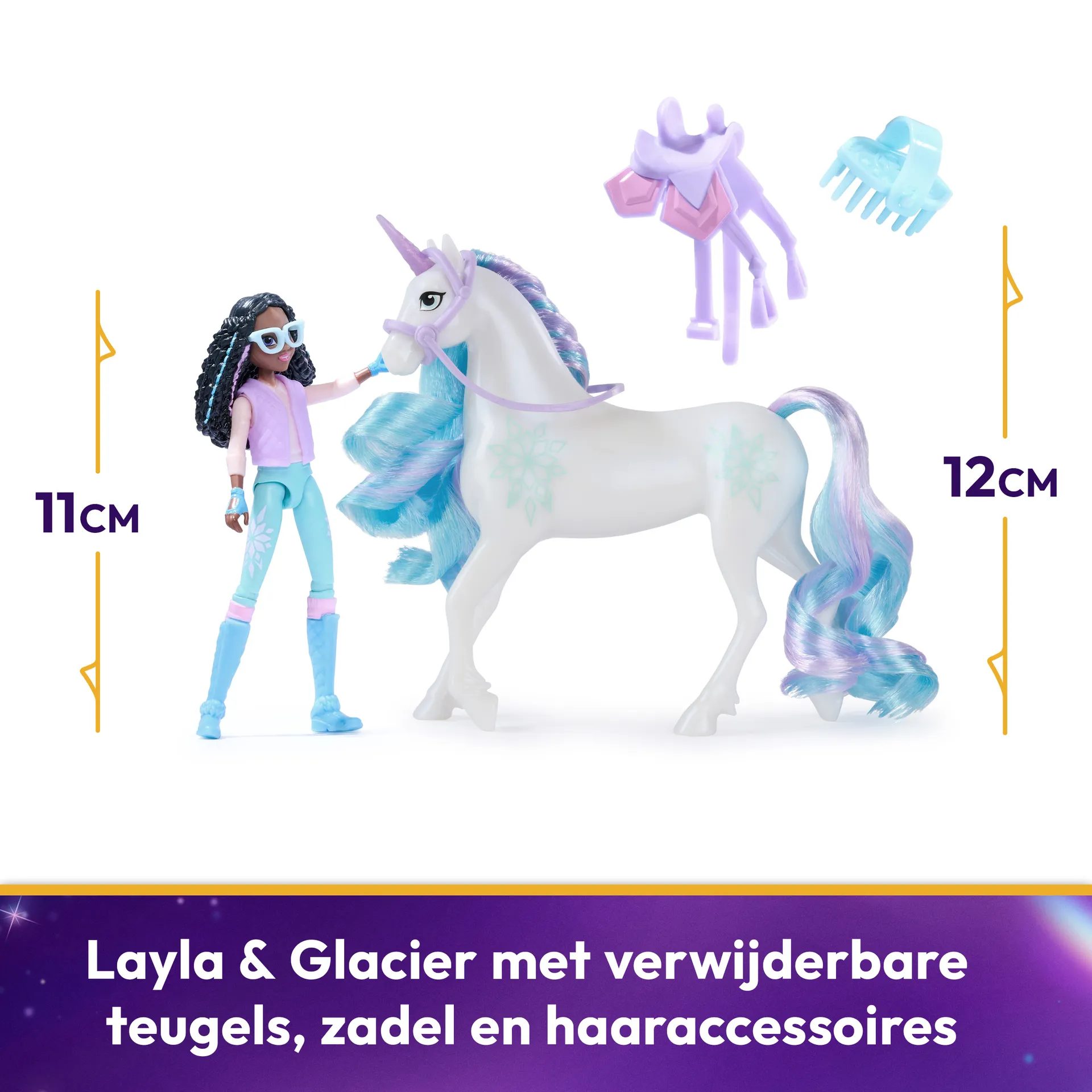 Unicorn Academy Layla und Einhorn Glacier Set - ca. 12 cm – Bild 3