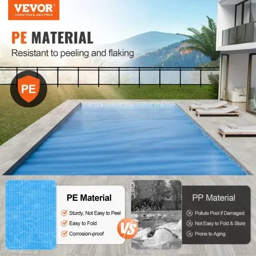 VEVOR Solar-Poolabdeckung, 24 x 12 ft rechteckige Solardecke für Pools, Solarabdeckung für oberirdische Schwimmbecken, 12 mil Solarabdeckungen blau VEVOR Solar-Poolabdeckung, 24 x 12 ft rechteckige Solardecke für Pools, Solarabdeckung für oberirdische Schwimmbecken, 12 mil Solarabdeckungen blau