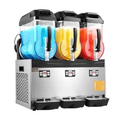 VEVOR kommerzielle Slusheis Maschine 12 L x 3 Dreifachtank-Maschine für gefrorene Getränke, 144 Tassen Edelstahl Slush-Eis-Maschine mit Tastenfeld Softeis Maker für Partys Restaurants Cafés Bars – Bild 8