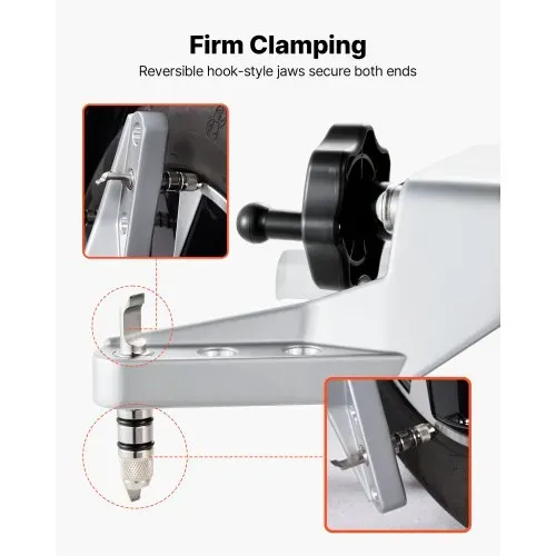 VEVOR Radklemme und Magnetadapter, 1 Stk. Radausrichtungswerkzeug aus Aluminiumlegierung für präzise Sturzlehre, passend für 11-25-Zoll-Felgen, magnetisches Reifenreparaturwerkzeug für Auto Lkw – Bild 4