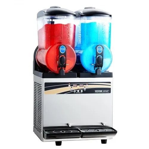 VEVOR kommerzieller Frozen Drink Maker, 15 L x 2 Slush-Maschine mit zwei Tanks, 120 Tassen Margarita-Smoothie-Maschine aus Edelstahl, Slush-Maker für Zuhause Partys Restaurants Cafés Bars – Bild 8