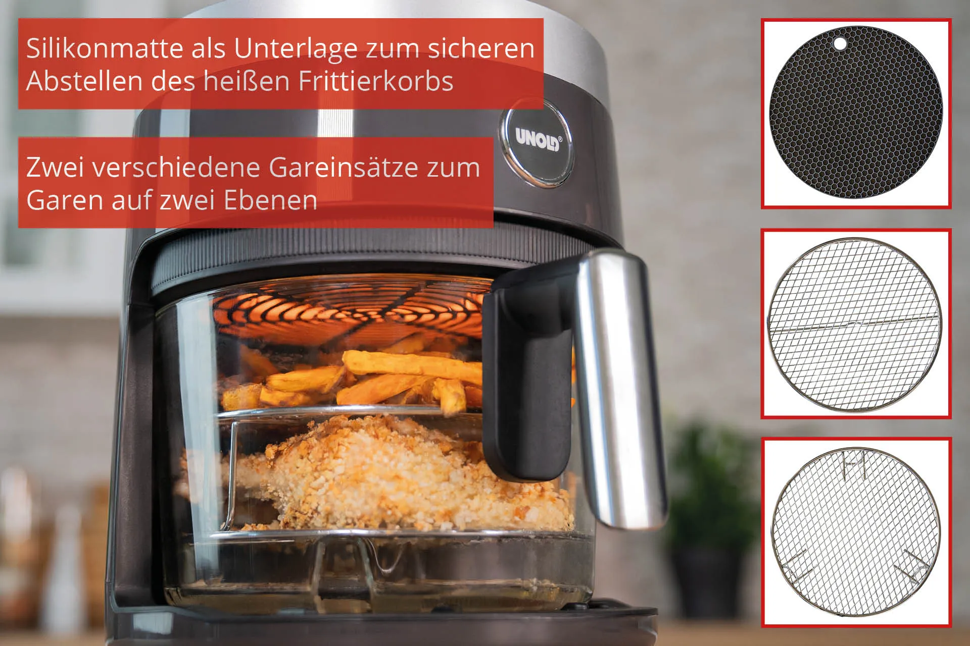 Unold Heißluftfritteuse GLAS 58695 – Bild 7