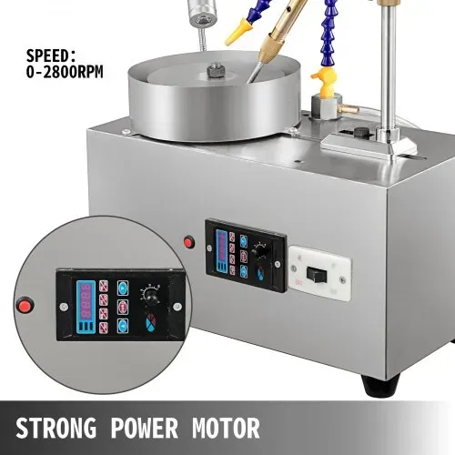 VEVOR 180 W Edelsteinfacettenmaschine 220 V Edelsteinschleifen 40 x 20 x 22 cm Facettiermaschine zum Polieren und Schneiden – Bild 2