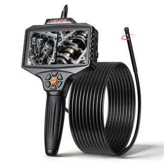 VEVOR Endoskopkamera mit Licht Drehbar, Inspektionskamera mit 360° beweglichem Kopf, IP67 Wasserdichte Rohrkamera mit 5 Zoll Display 5 m Schlangenkabel 5000 mAh Akku, 8 mm Boreskopkamera für Auto Haus VEVOR Endoskopkamera mit Licht Drehbar, Inspektionskamera mit 360° beweglichem Kopf, IP67 Wasserdichte Rohrkamera mit 5 Zoll Display 5 m Schlangenkabel 5000 mAh Akku, 8 mm Boreskopkamera für Auto Haus