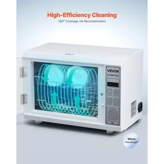 VEVOR UV Sterilisator Nagelwerkzeug-Reinigungsmaschine (12 L / 160 W) multifunktionale Nagelreiniger Sterilisator mit Timer-Einstellung, Reinigungskabinett mit Tür aus gehärtetem Glas, für Labore VEVOR UV Sterilisator Nagelwerkzeug-Reinigungsmaschine (12 L / 160 W) multifunktionale Nagelreiniger Sterilisator mit Timer-Einstellung, Reinigungskabinett mit Tür aus gehärtetem Glas, für Labore