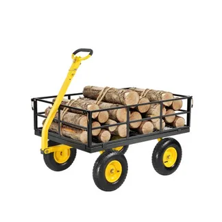 VEVOR Bollerwagen 544,31 kg, Transportwagen, Gartenwagen, Gerätewagen, 2-in-1-Handwagen mit All-Terrain-Reifen, abnehmbaren Seitenteilen aus Netzmaterial und um 180° drehbarem Griff VEVOR Bollerwagen 544,31 kg, Transportwagen, Gartenwagen, Gerätewagen, 2-in-1-Handwagen mit All-Terrain-Reifen, abnehmbaren Seitenteilen aus Netzmaterial und um 180° drehbarem Griff