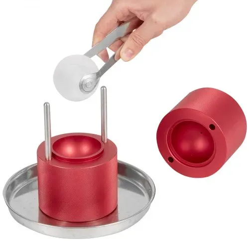 VEVOR Eiswürfelbereiter Eiswürfelformen Satz 60 mm, Eiswürfelform Eiskugelform mit Eiszange & Tropfschale, Alu Rote Strapazierfähige Eiswürfelformen Eiswürfelbehälter Whisky Americano, Saft & Milch – Bild 8