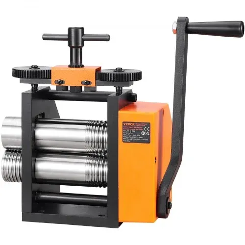 VEVOR 3 in 1 Handwalzwerk Maschine 75mm Kombinationswalzwerk, Manueller Walzwerk Schmuckwalzwerk Einstellbare Dicke von 0,03 bis 6,5mm, Handwalzwerk Maschine für Platin / K-Gold / Messing – Bild 10